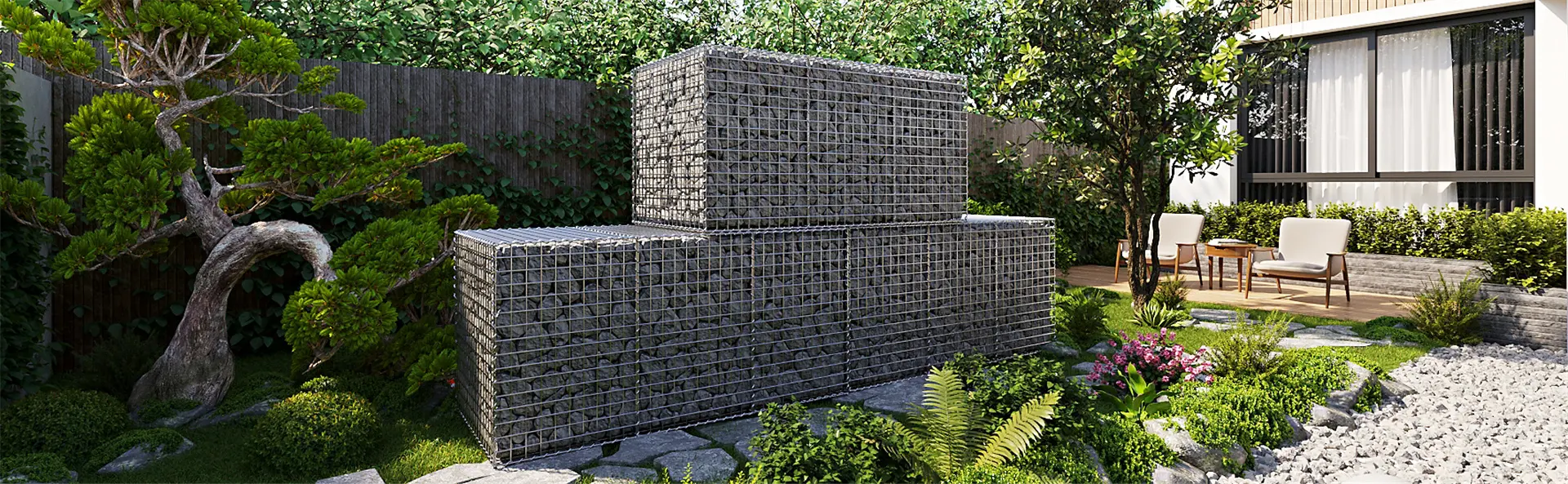 Gabion Box Stone Galvanized Hexagonal Gabion Netting Basket for River Protection